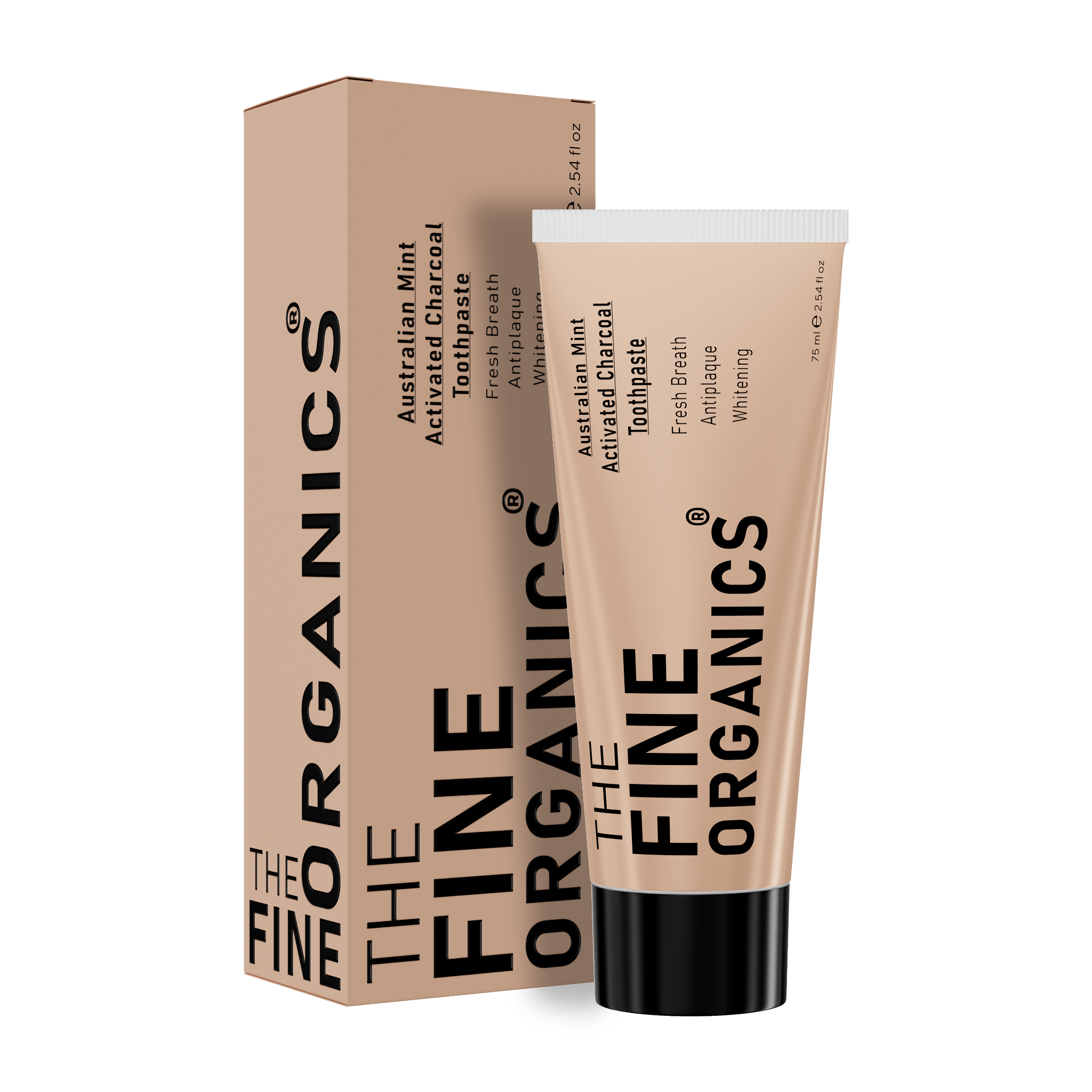 Australian Mint Activated Charcoal Toothpaste - THE FINE ORGANICS