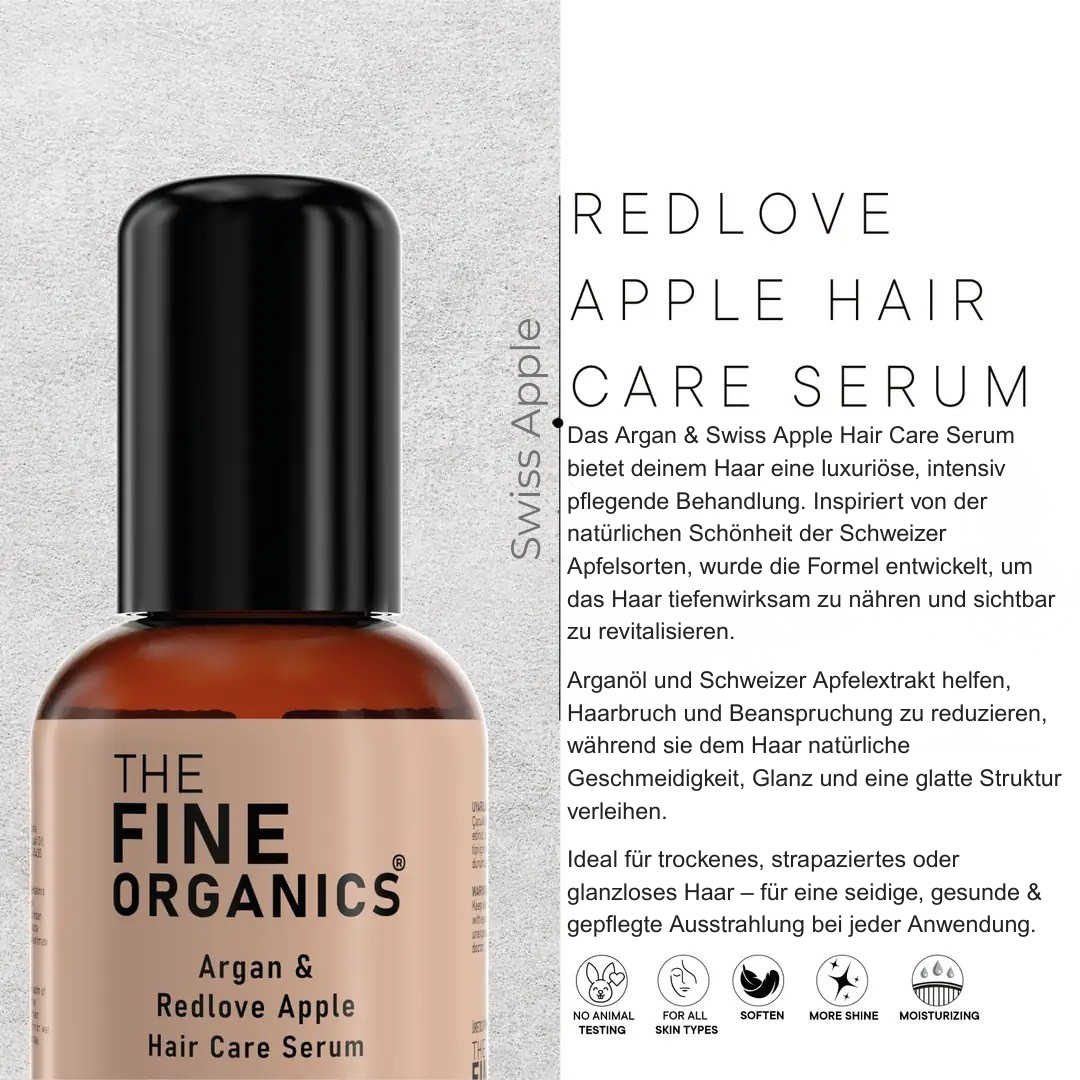Argan & Redlove Apple Hair Care Serum - THE FINE ORGANICS