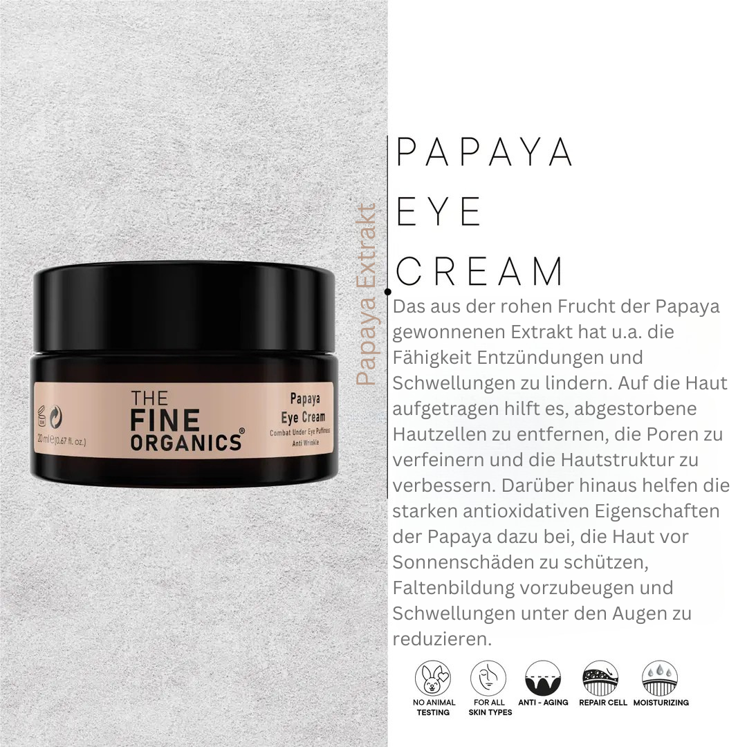 Papaya Eye Cream - THE FINE ORGANICS