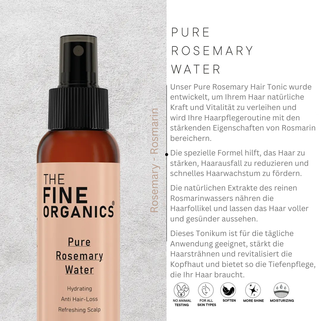 Pure Rosemary Water - THE FINE ORGANICS