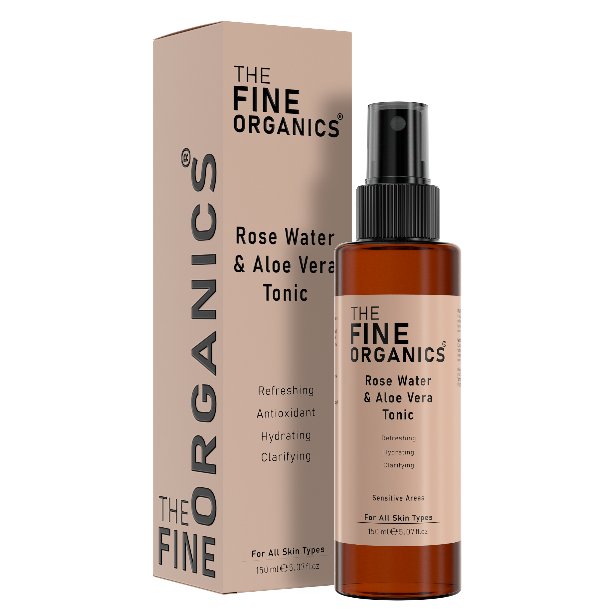 Rose Water & Aloe Vera Tonic - THE FINE ORGANICS