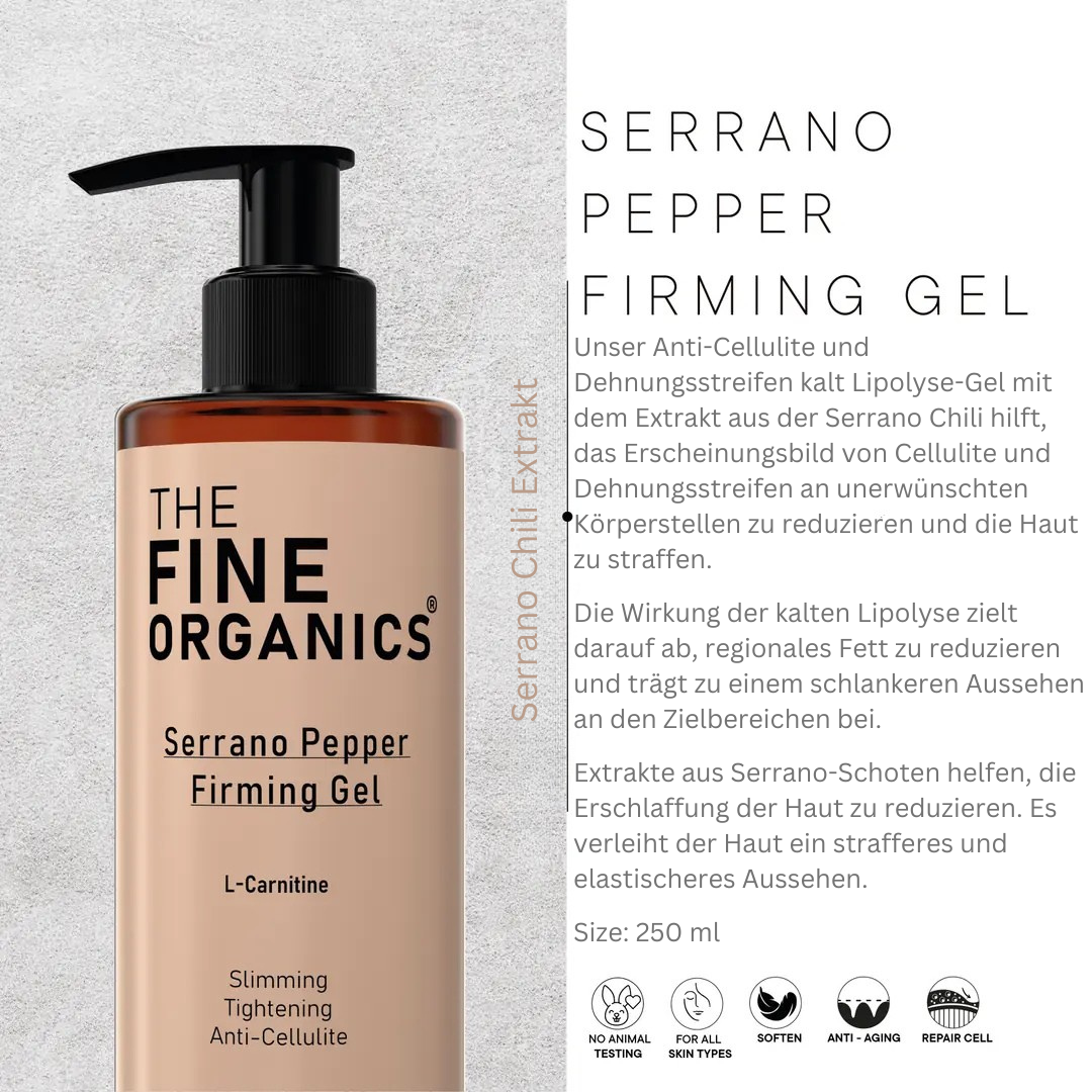 Serrano Pepper Firming Gel - THE FINE ORGANICS