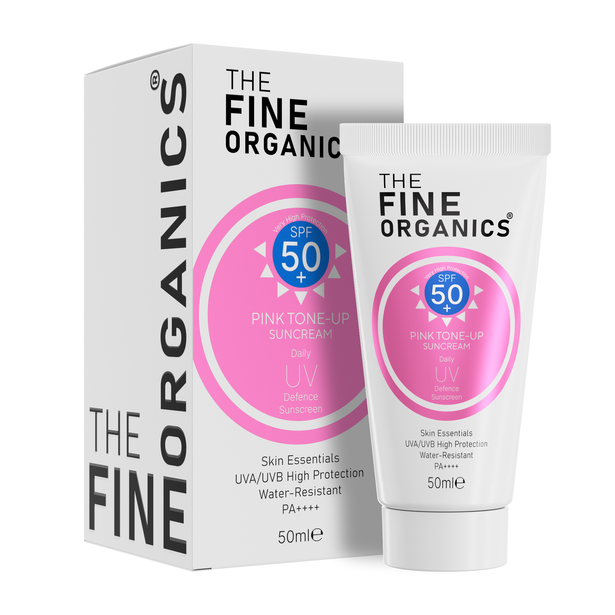 Pink Tone-up Suncream - THE FINE ORGANICS