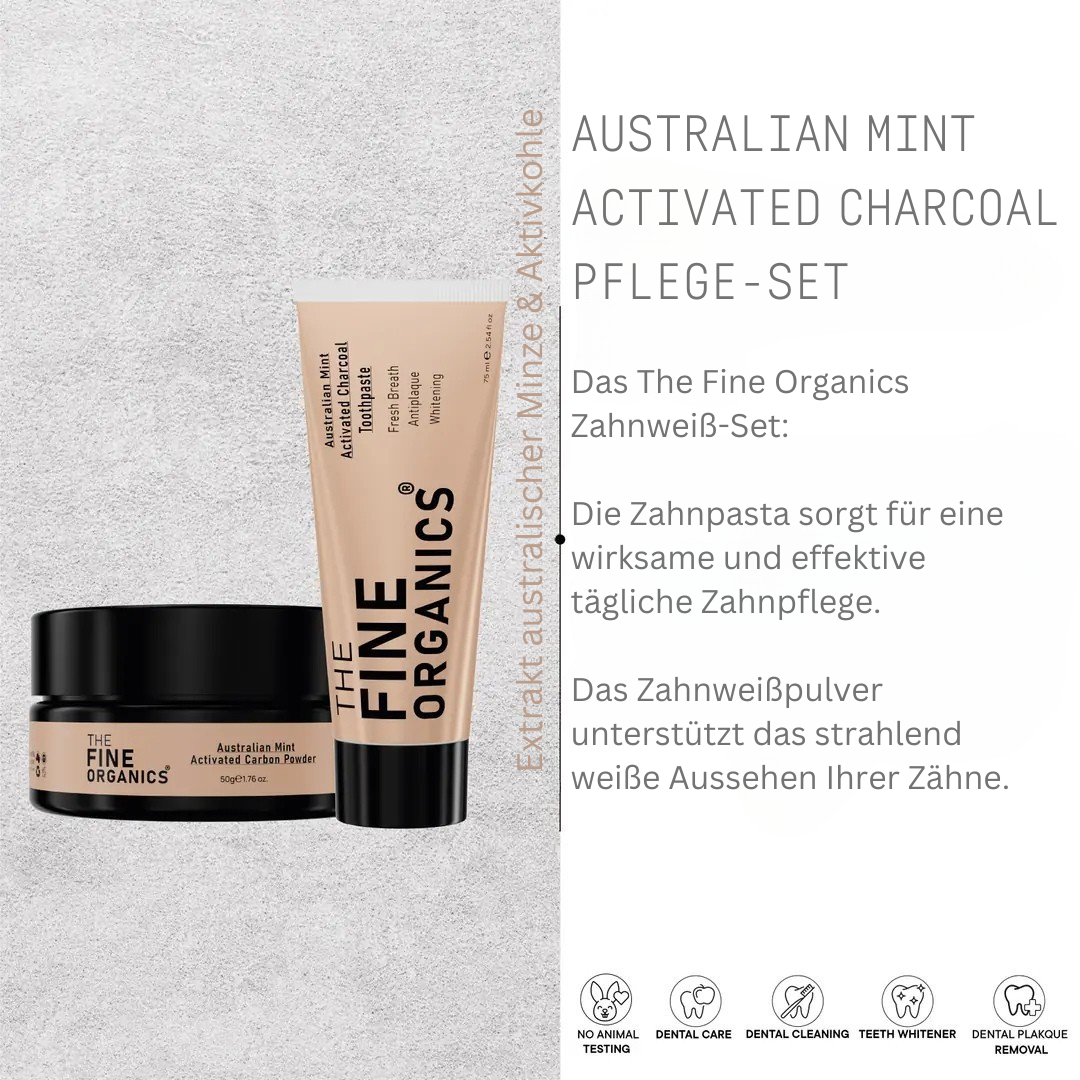 The Fine Organics Zahnweiß-Pflege-Set - THE FINE ORGANICS
