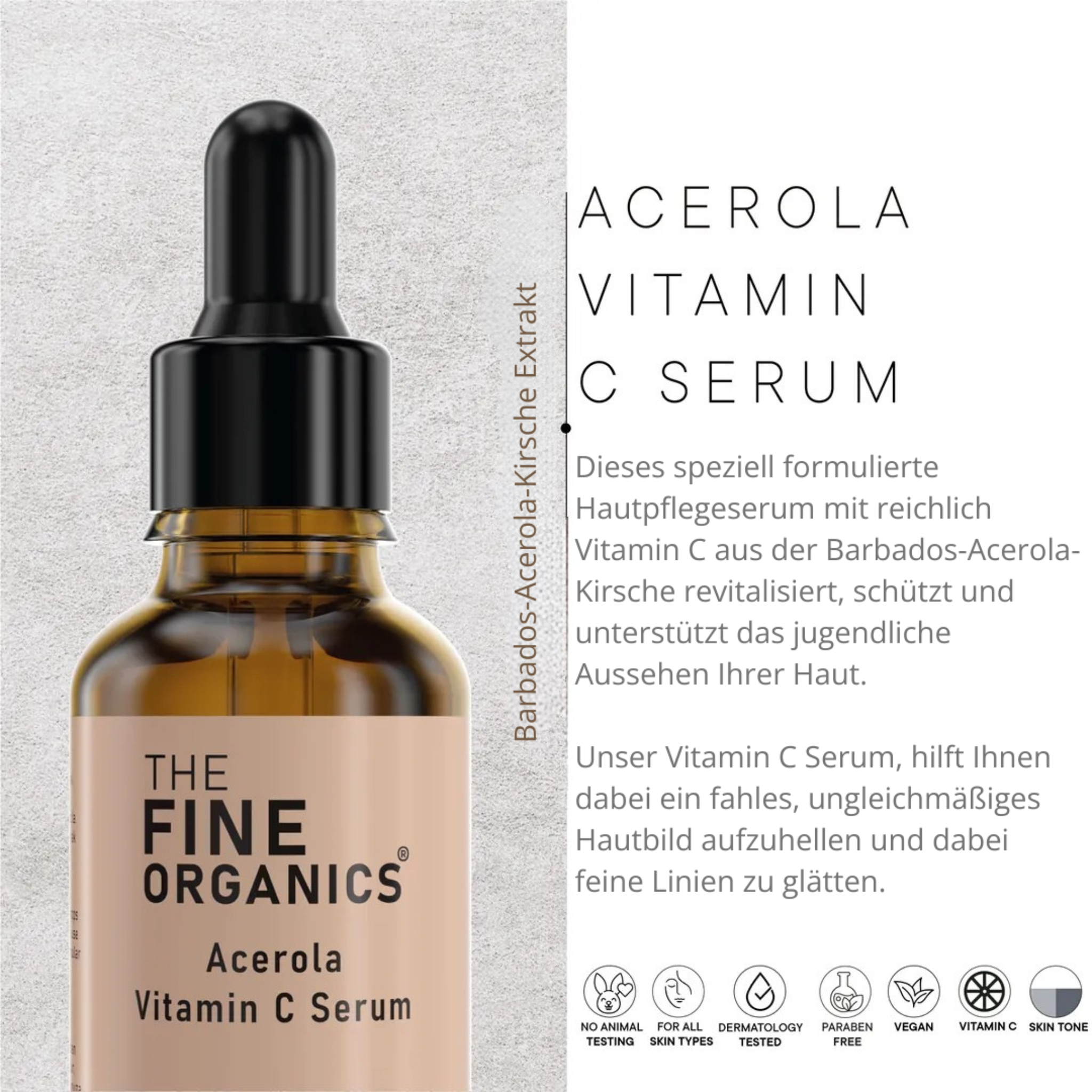 Acerola Vitamin-C Serum - THE FINE ORGANICS