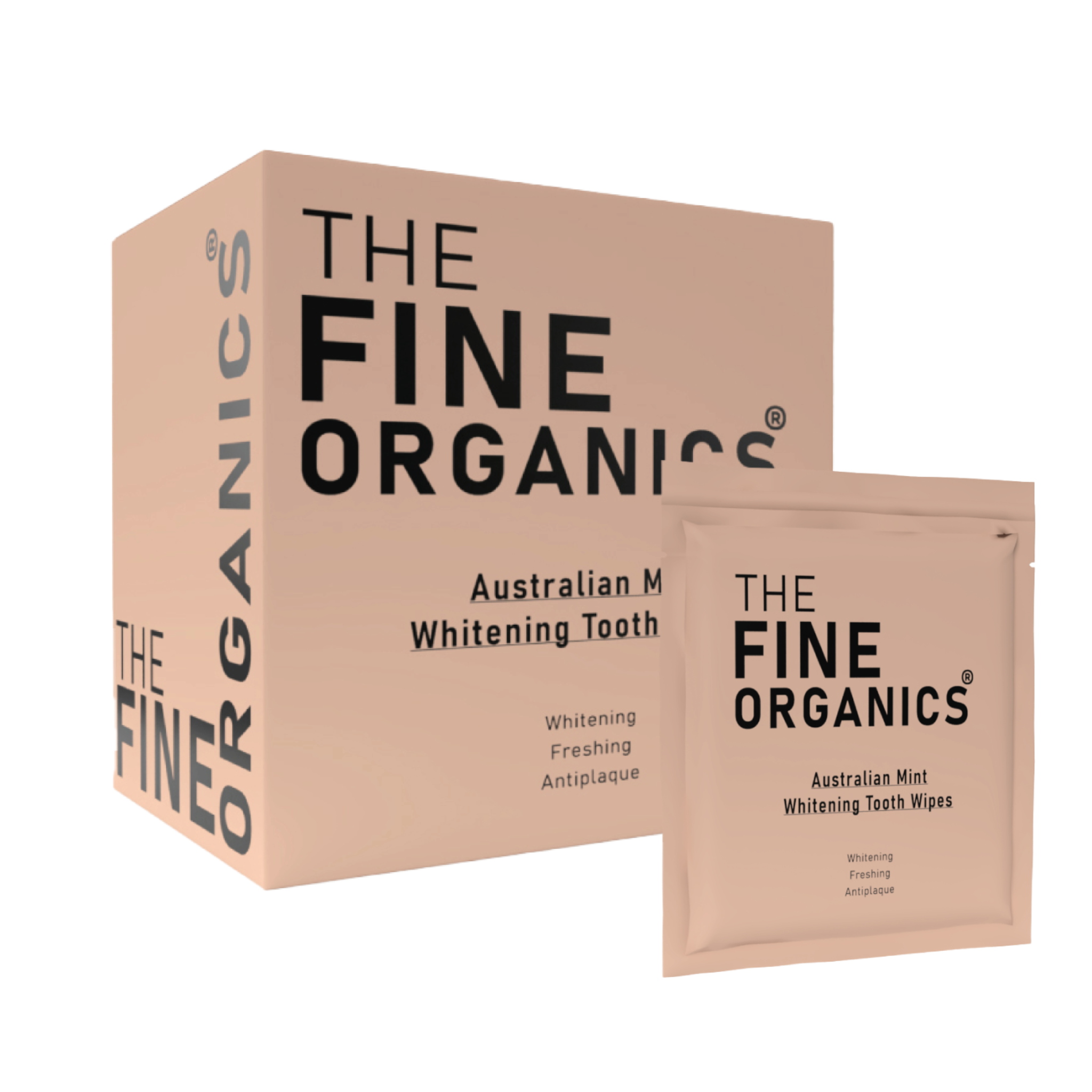 Australian Mint Whitening Tooth Wipes - THE FINE ORGANICS