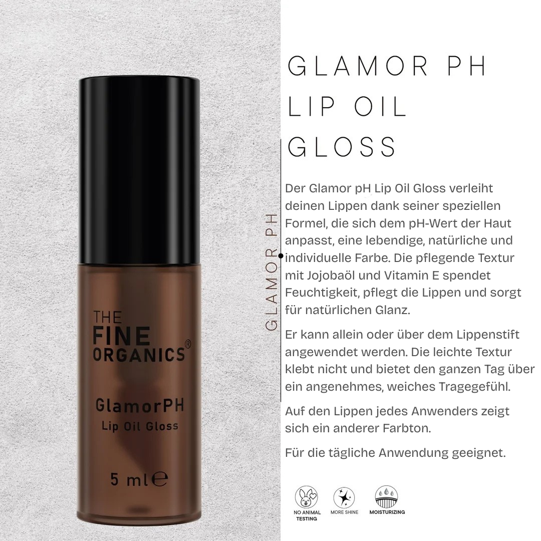 Glamor PH Lip Oil Gloss - THE FINE ORGANICS