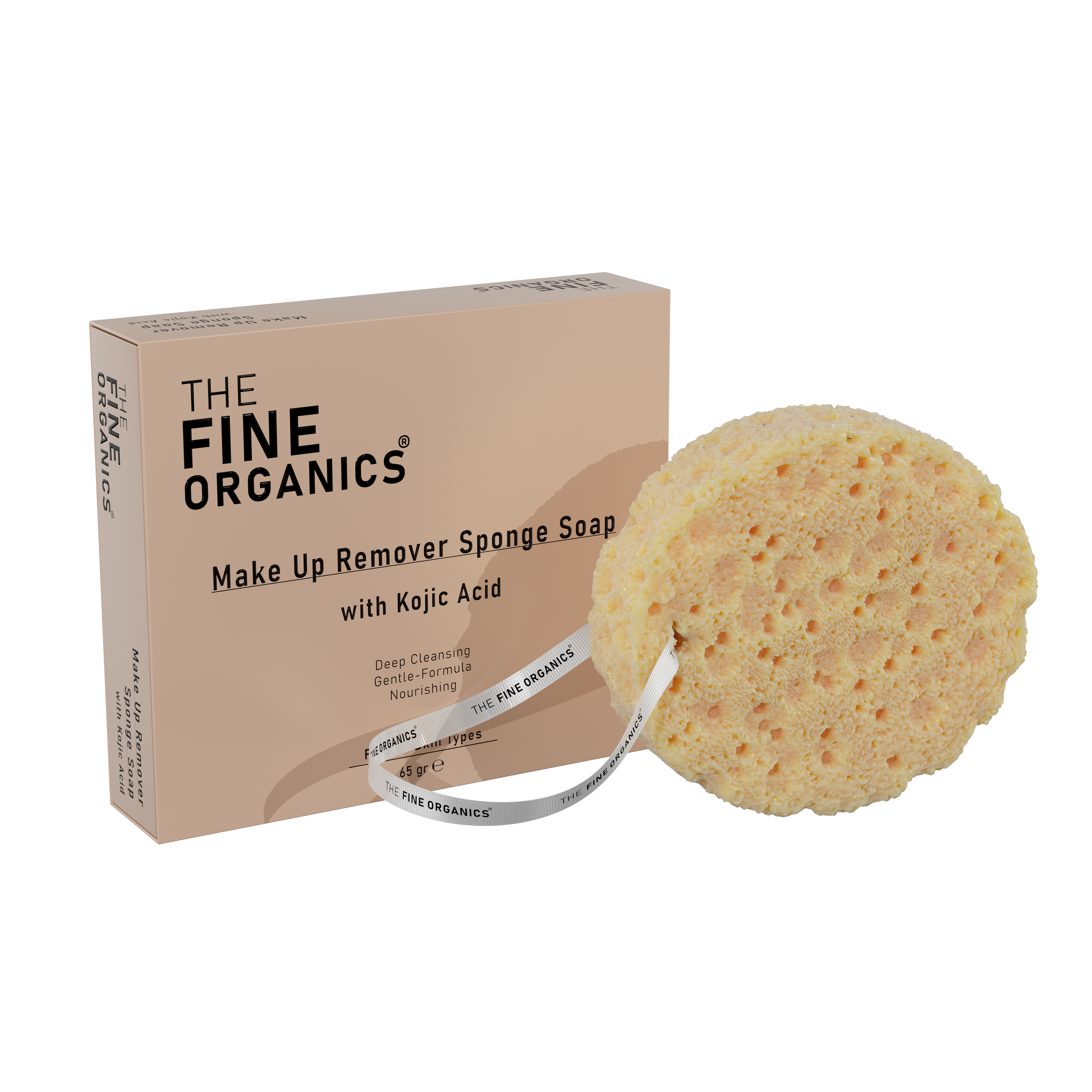 Make Up Remover Sponge Soap mit Kokic Acid - THE FINE ORGANICS